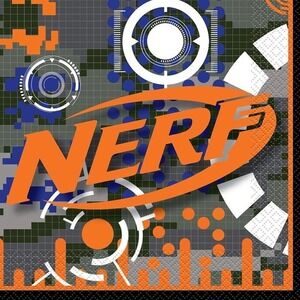 Nerf Party Paper Luncheon Napkins, 6.5 in, 16ct
